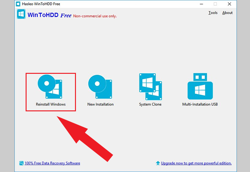 WintoHDD – Hỗ trợ cài đặt Windows Online.