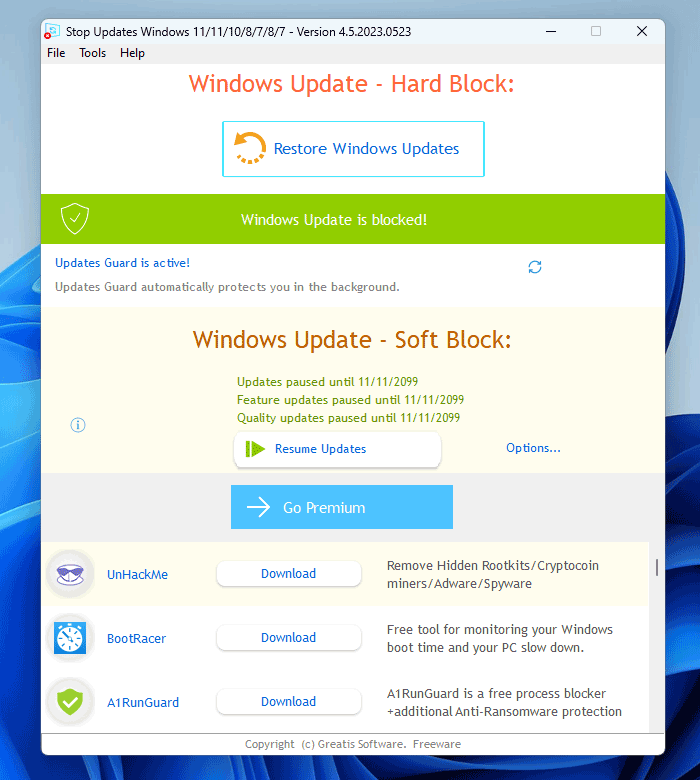 [WINDOWS] Phần mềm vô hiệu hóa Windows Update